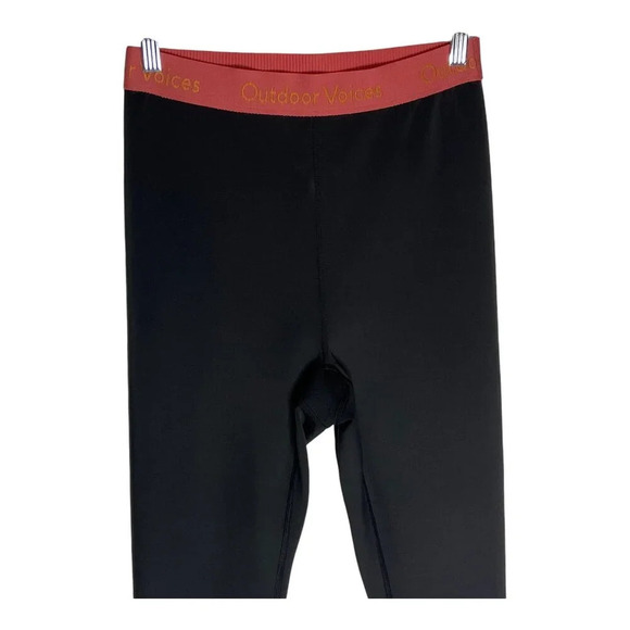 Outdoor Voices Smooth 7/8 Leggings High Rise Nylon Black-sz Medium - Picture 7 of 9